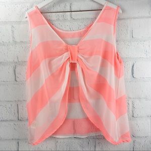 Fluorescent Sleeveless Open Back Top